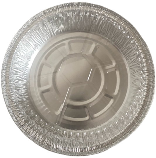 Aluminum Foil Tray with Plastic Cover - Round 7" (750ML)