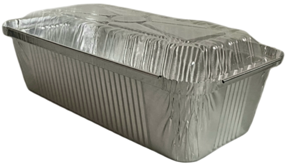 Aluminum Foil Loaf Pan with Plastic Cover RE216 8.5x4.5x2 Inches Igarta Enterprise Power Tools And Home Equipment