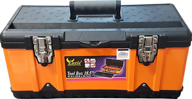 Eagle Professional 18.5" Semi‑Metal Tool Box – Heavy Duty