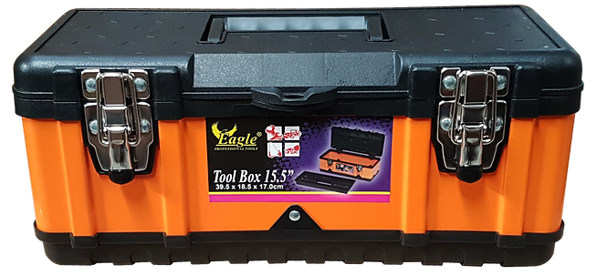 Eagle Professional 15.5" Semi‑Metal Tool Box – Heavy Duty