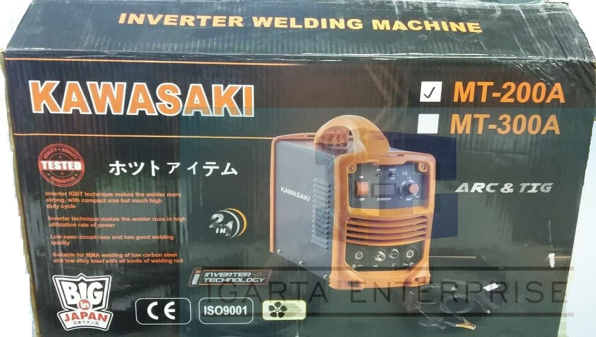 200a Kawasaki Welding Machine IGBT Inverter 2:1 ARC and TIG