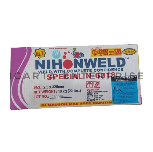 3/32 Nihonweld Special N-6013 Welding Rod  Special N-6013 2.5 x 325mm