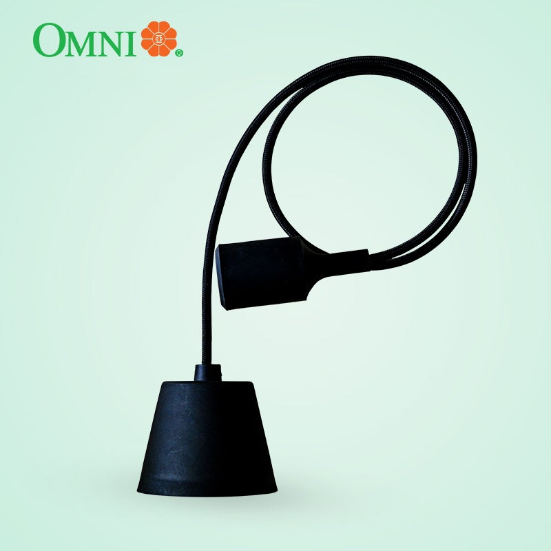 Ceiling Pendant Lighting Fixture E27 Black / White - E27-611W