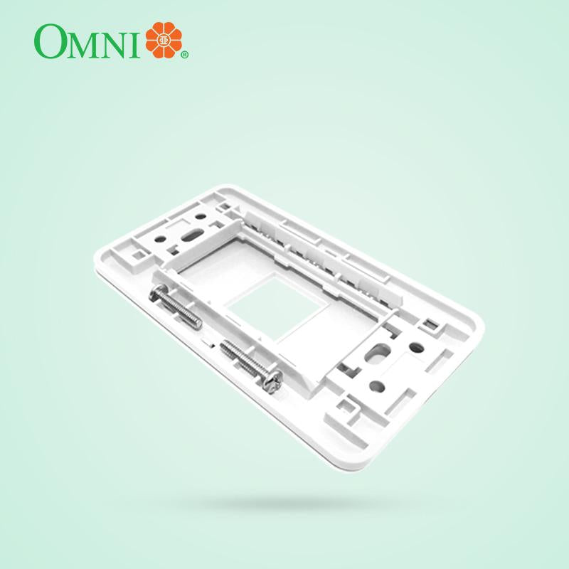 Omni Convenience Universal Outlet w/ Plate 1, 2 or 3 Gang