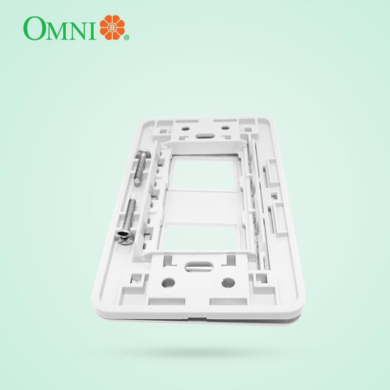 Omni Convenience Universal Outlet w/ Plate 1, 2 or 3 Gang