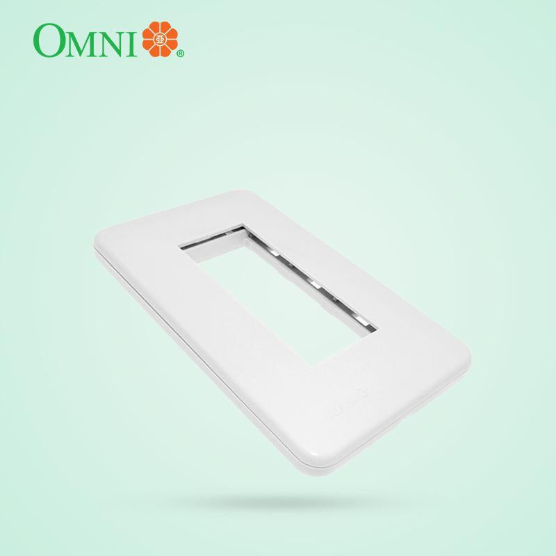 Omni Convenience Universal Outlet w/ Plate 1, 2 or 3 Gang