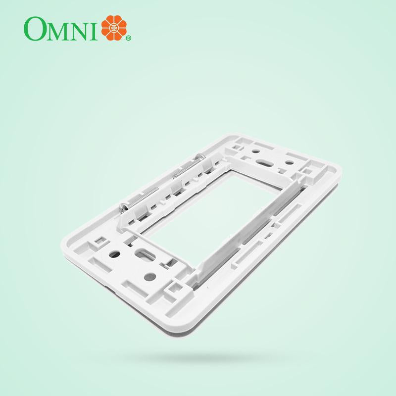 Omni Convenience Universal Outlet w/ Plate 1, 2 or 3 Gang
