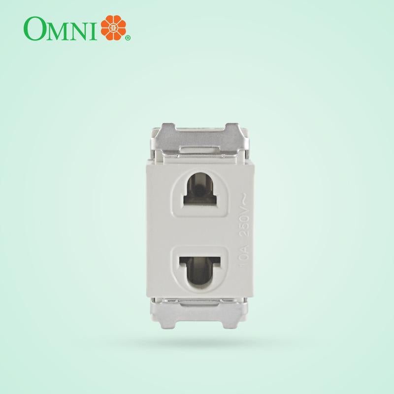 Omni Convenience Universal Outlet w/ Plate 1, 2 or 3 Gang