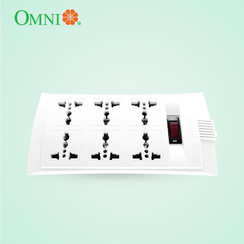 Omni Universal Outlet Extension Cord w/ Master Switch (2,3,4,5,6,8,10 Gang) WEU variants 2500w