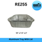 RE255 Aluminum Baking Tray with Clear Lid - 10x7.5x2 Inches