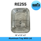 RE255 Aluminum Baking Tray with Clear Lid - 10x7.5x2 Inches