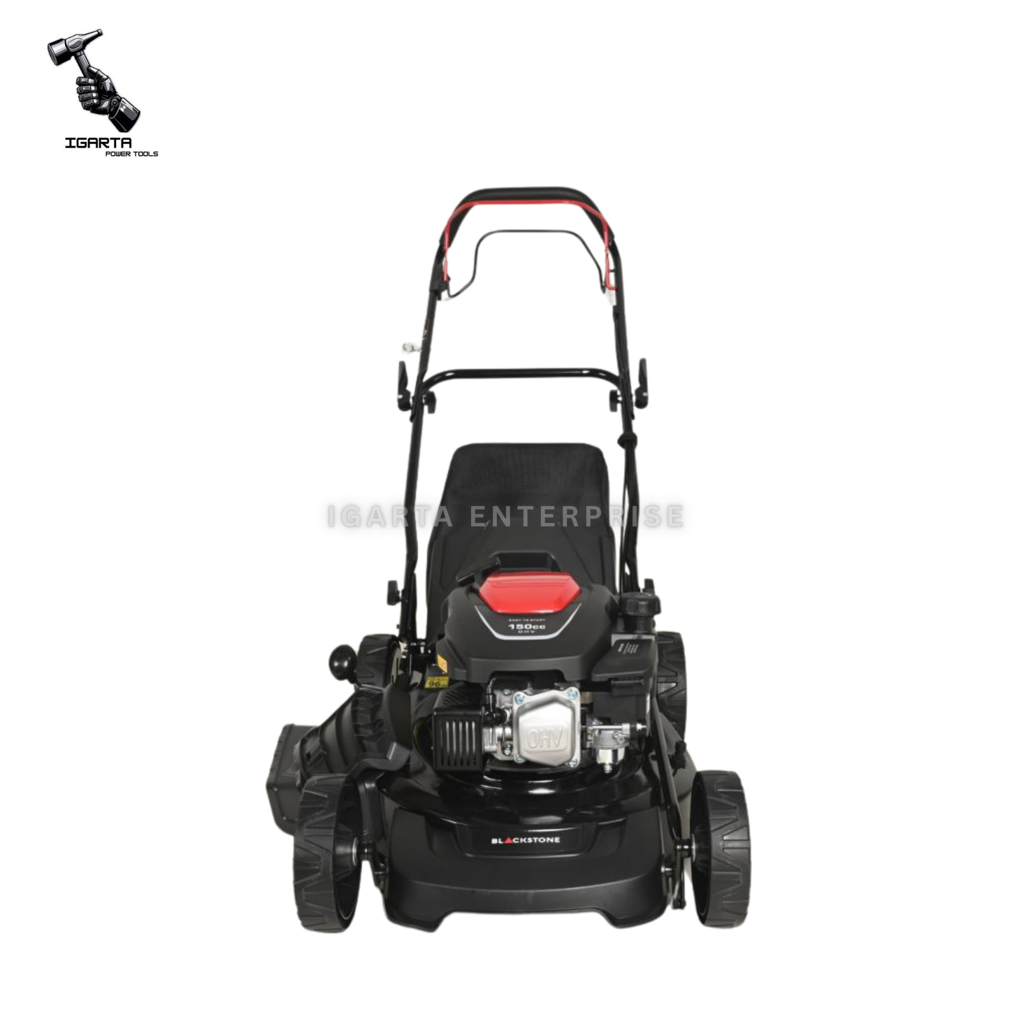 Blackstone LM18SP‑BS150 18" Self‑Propelled Gasoline Lawn Mower – 150cc Engine, 4‑in‑1 Cutting System