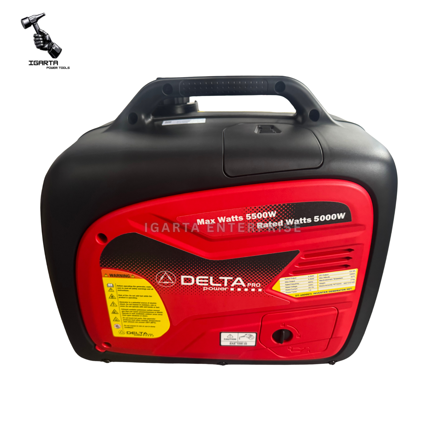 DELTA PRO DT‑6800STi Portable Silent Inverter Generator, 5500W Max Power, 220V