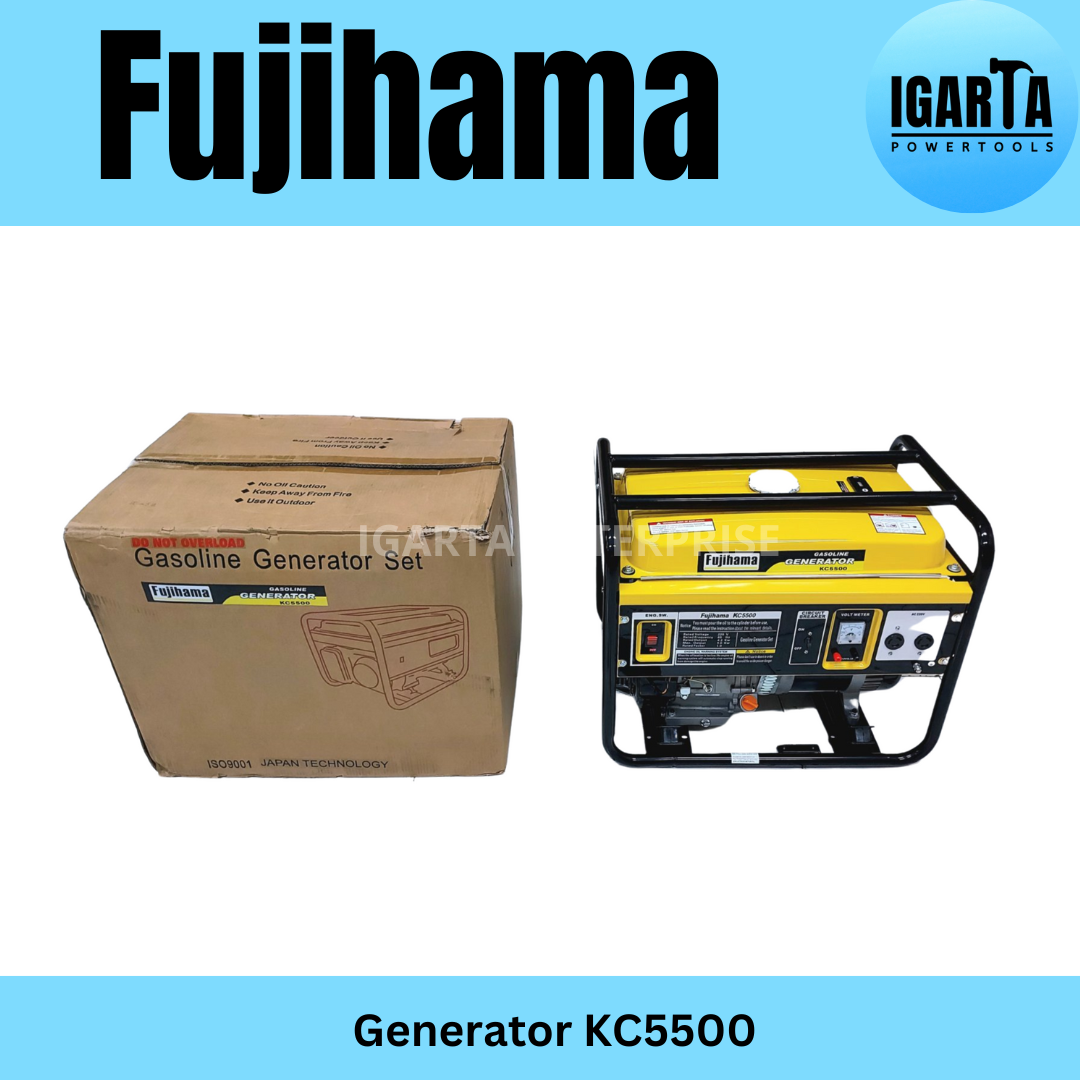 Fujihama KC5500 Generator – 5000W Manual Start, 220V, 60Hz, 4-Stroke Engine