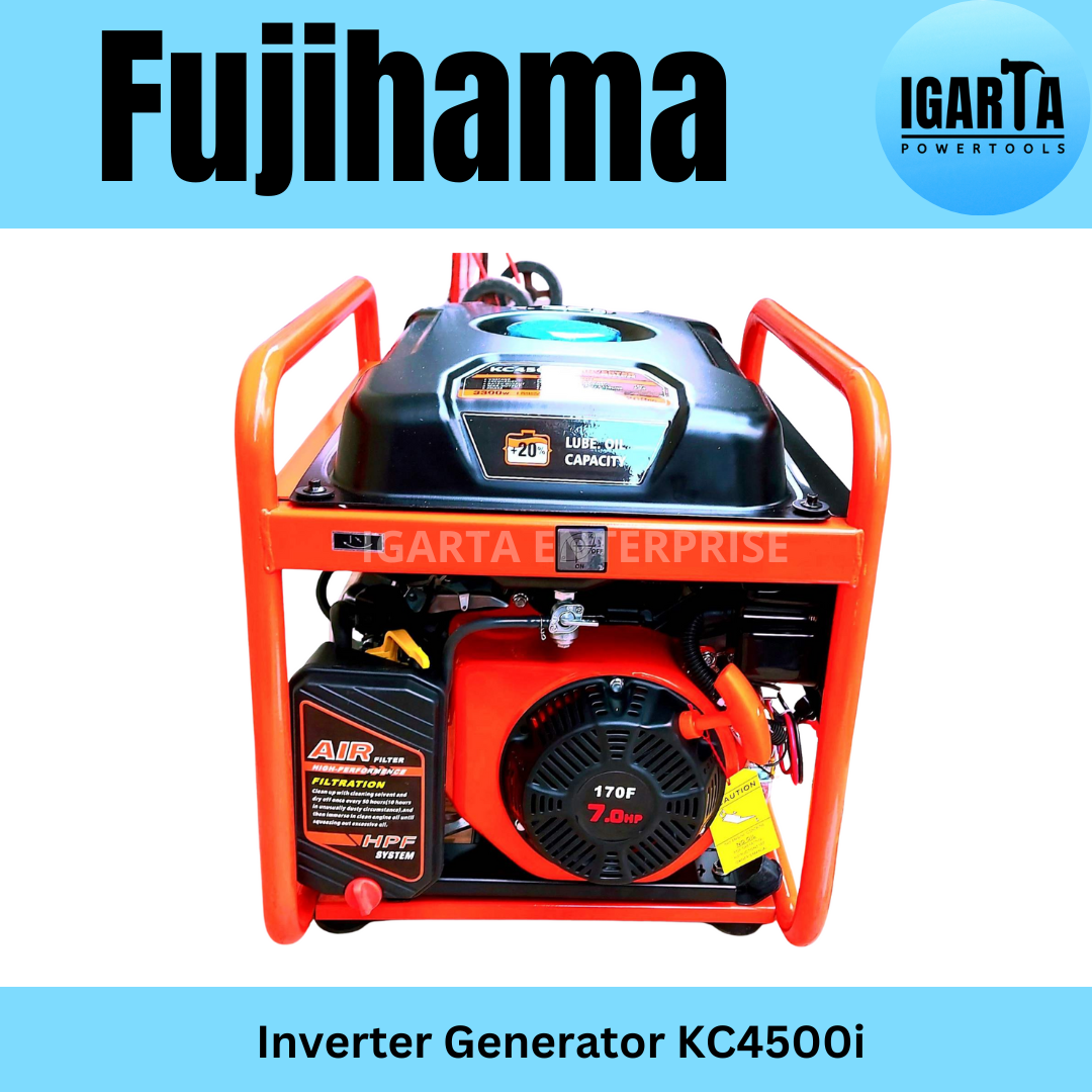 Fujihama KC4500i Dual Start Inverter Generator – 3300W, Portable Power Solution