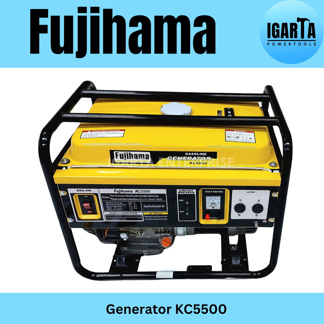 Fujihama KC5500 Generator – 5000W Manual Start, 220V, 60Hz, 4-Stroke Engine