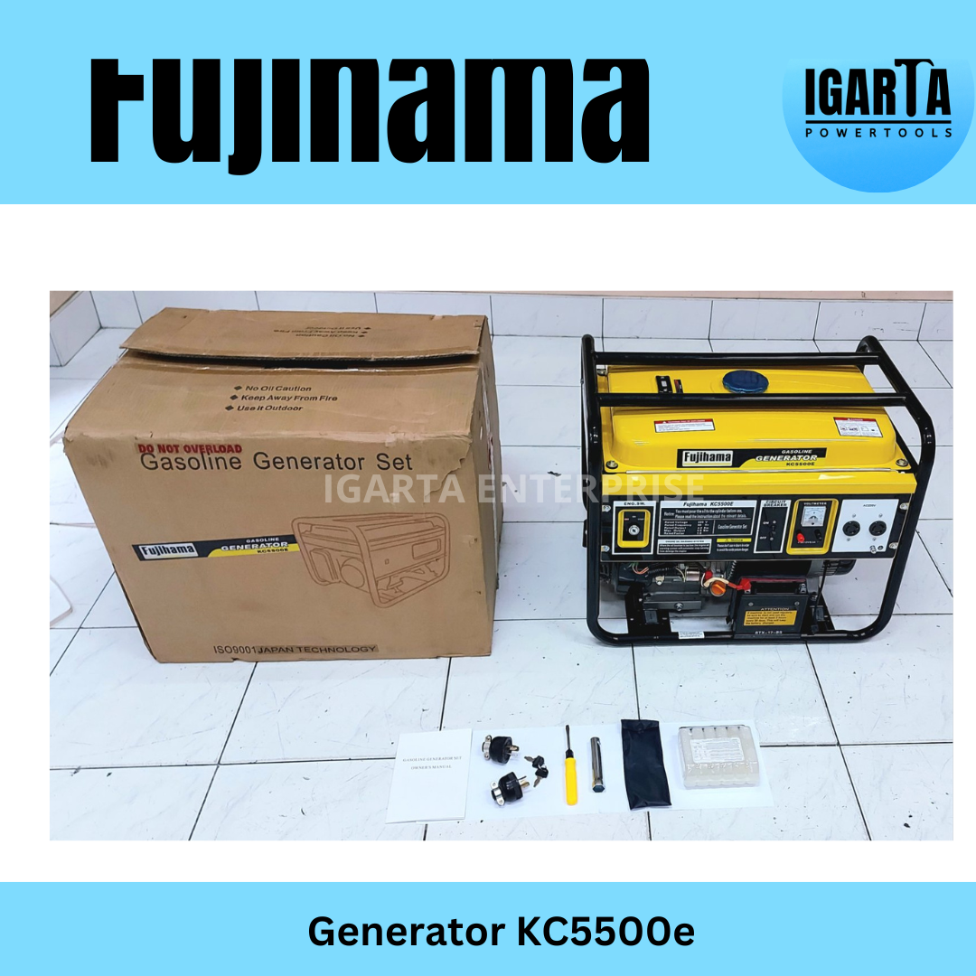 Fujihama KC5000e 5000W Generator – 10HP, Dual Start, 4-Stroke OHV Engine