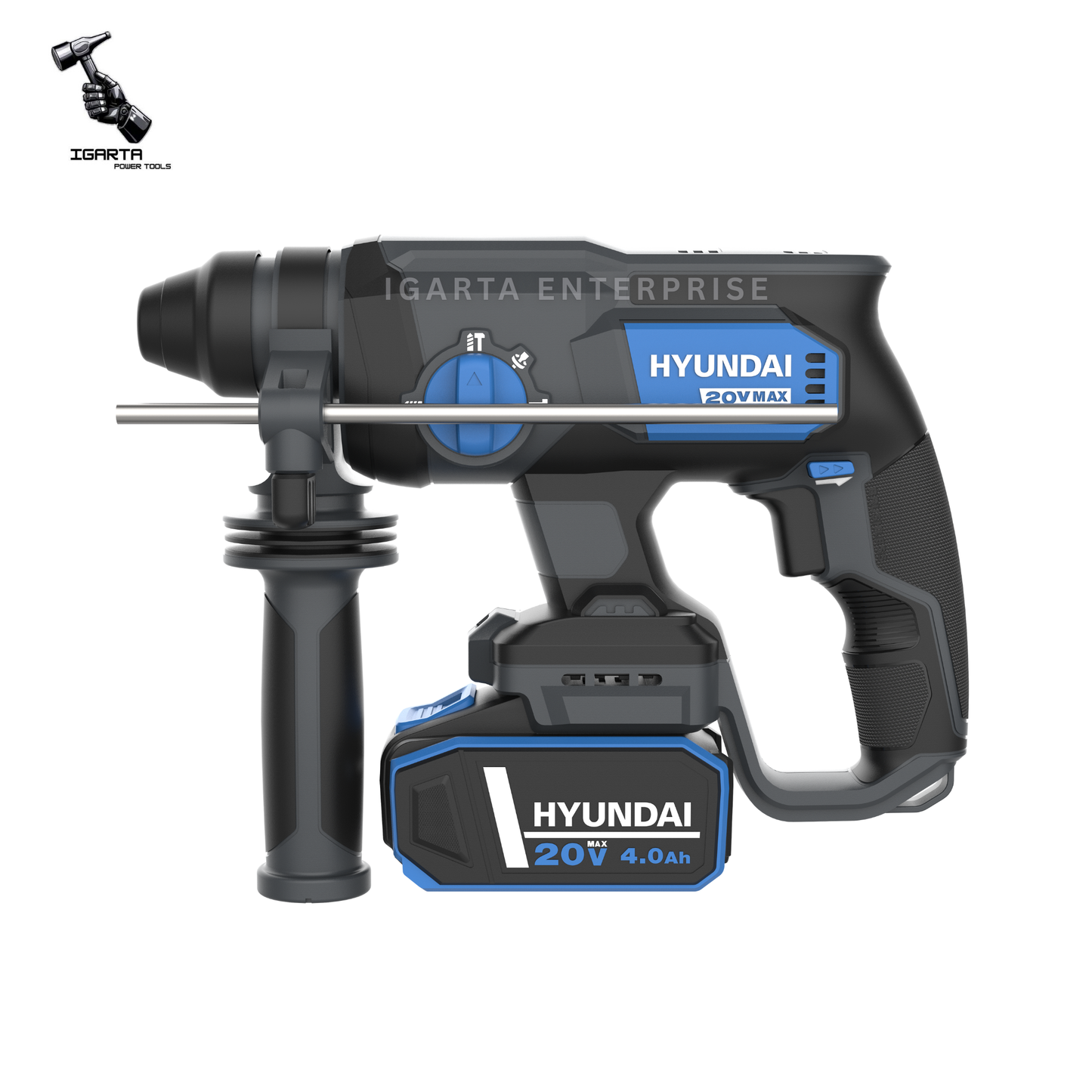 Hyundai 20V Cordless Rotary Hammer (SDS-PLUS) – RH20X-20FT