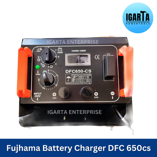Fujihama Electric Battery Charger with Car Starter Function - 100A, 12V/24V, DFC 650 CS Model