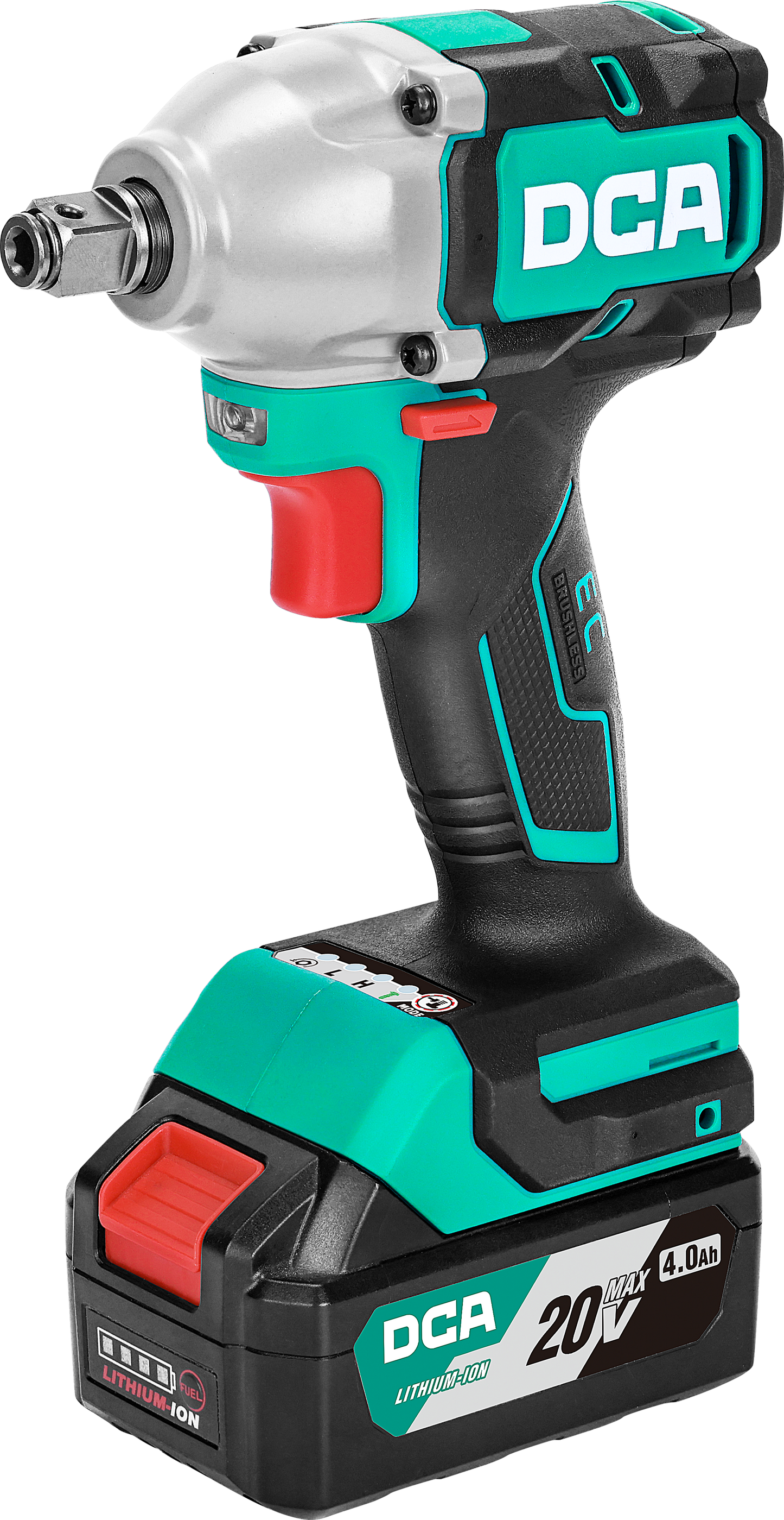 DCA ADPB318 EDM NEW 20V Cordless Brushless Impact Wrench, 420W 2‑in‑1