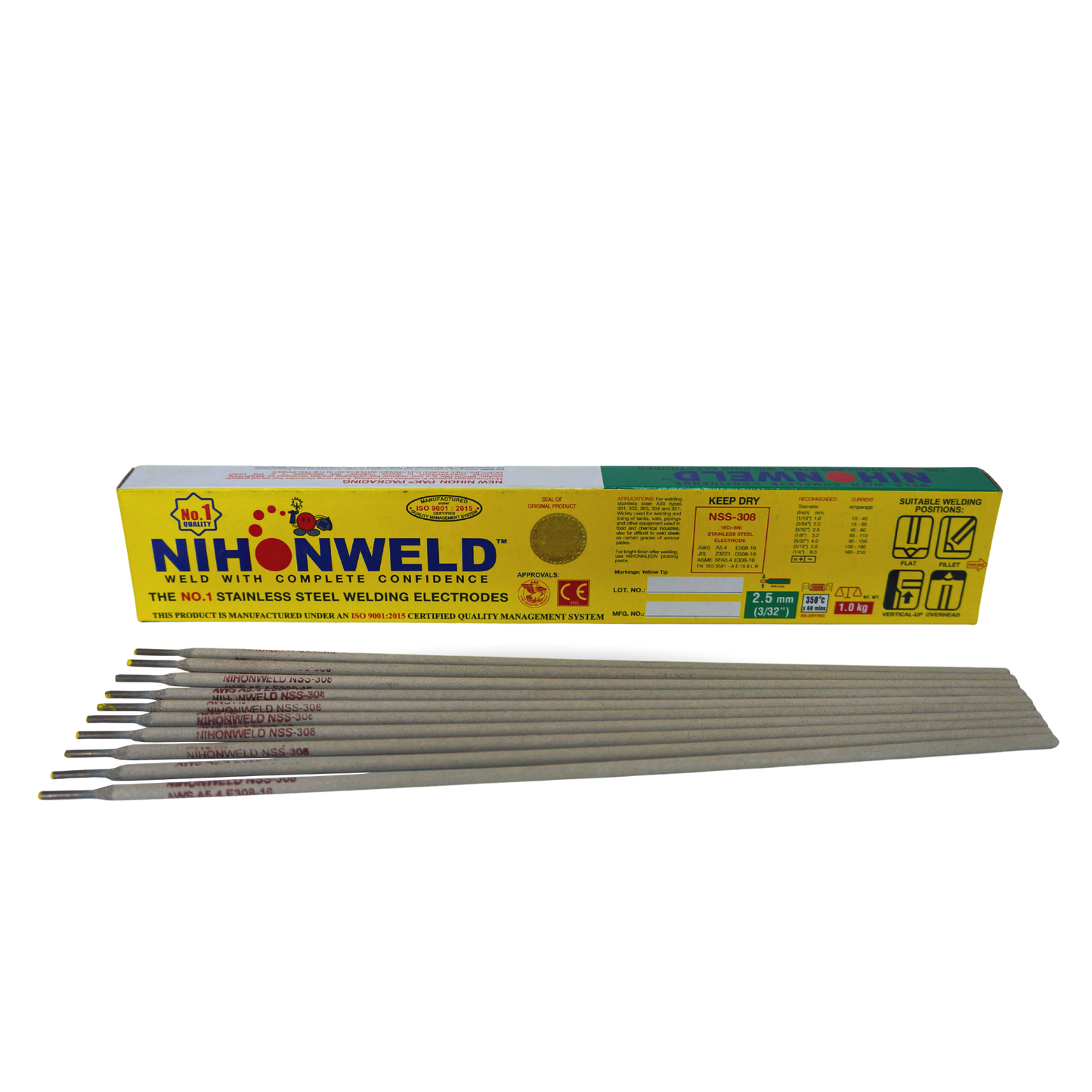 Nihonweld NSS‑308 Stainless Steel Welding Rod