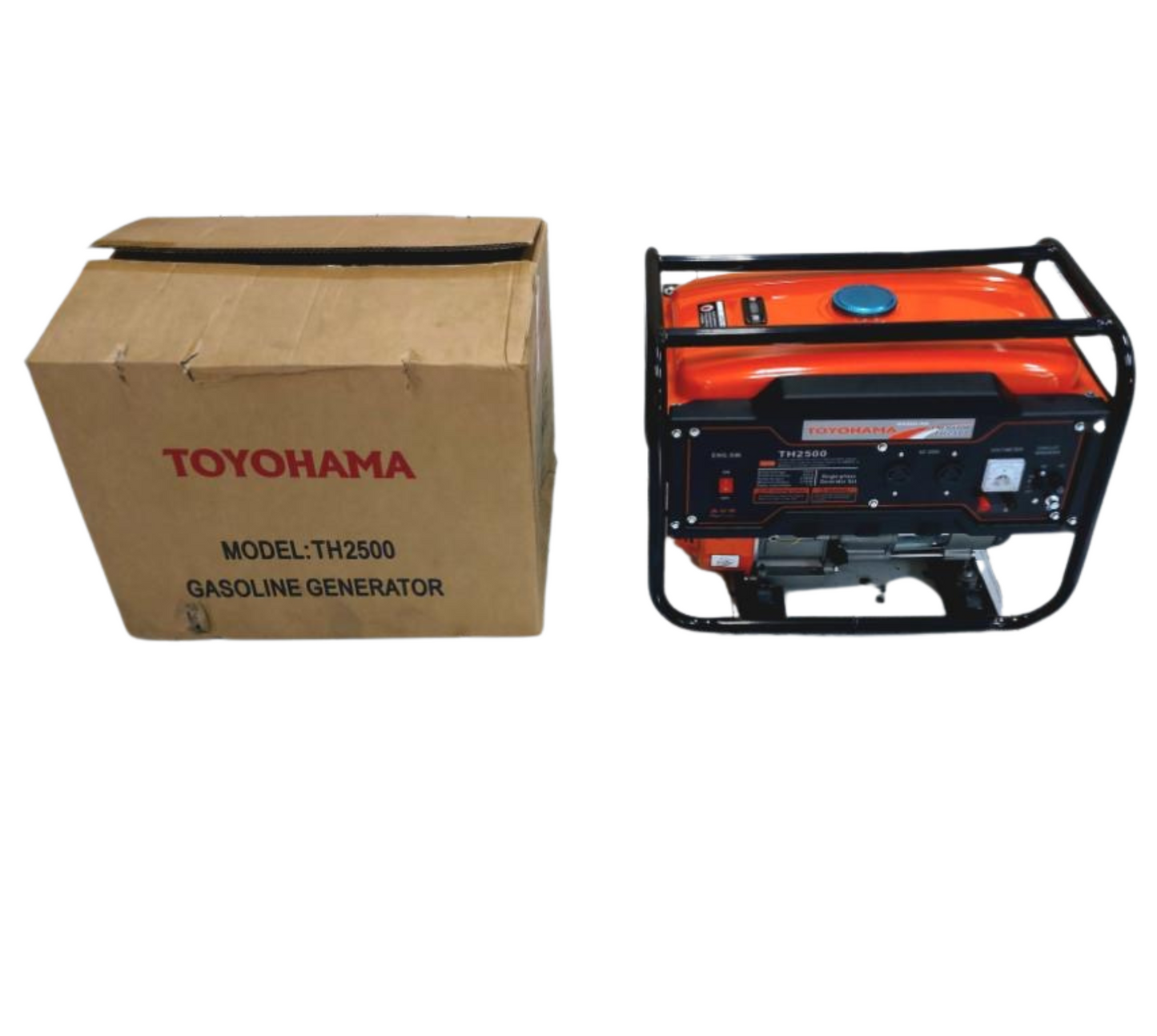 Toyohama TH2500 Gasoline Generator – 2000W Portable Power, 220V, 60Hz, 4-Stroke Engine