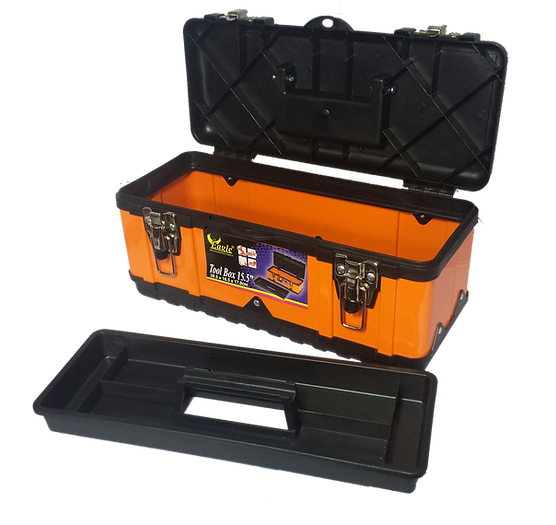 Eagle Professional 15.5" Semi‑Metal Tool Box – Heavy Duty