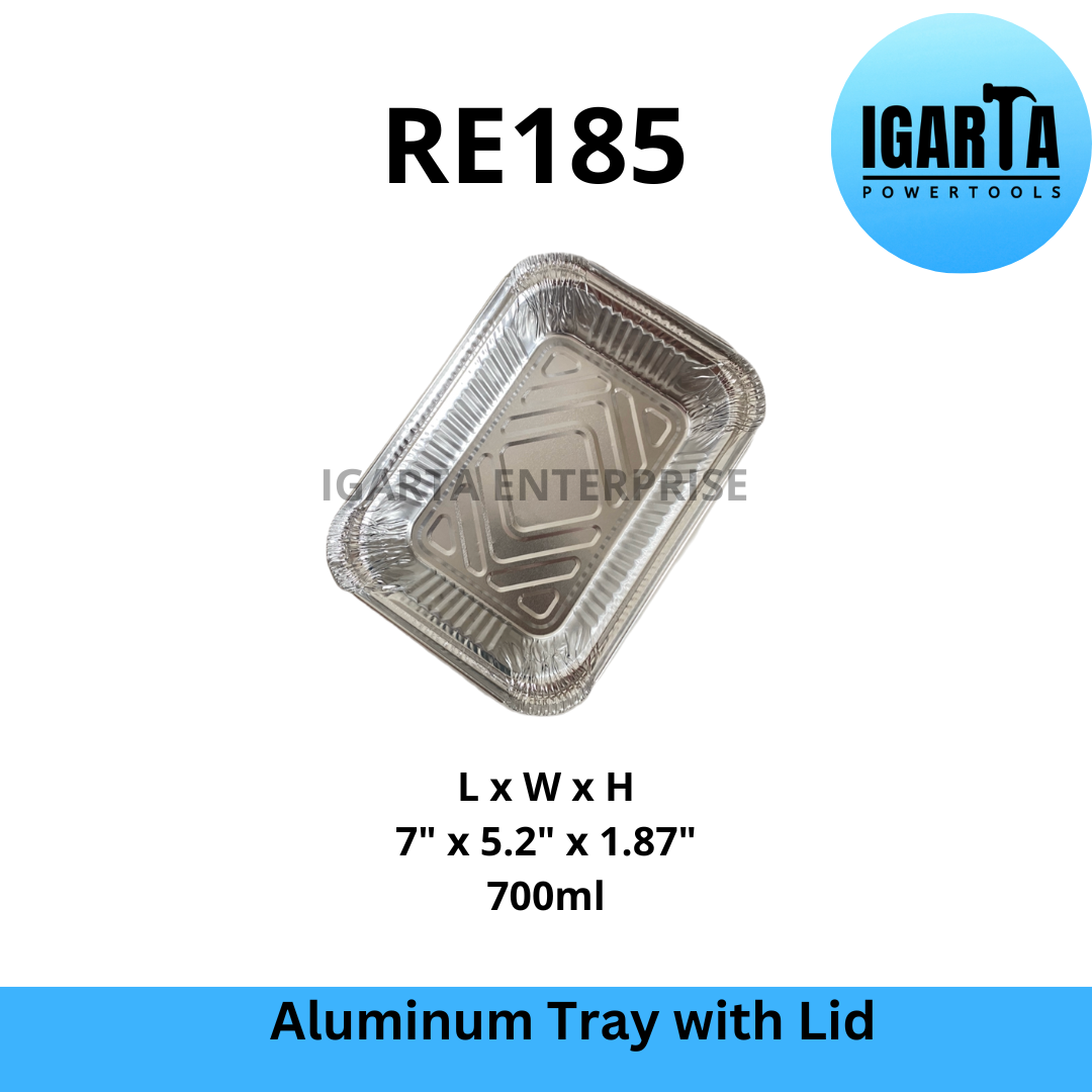 RE185 Aluminum Tray with Lid