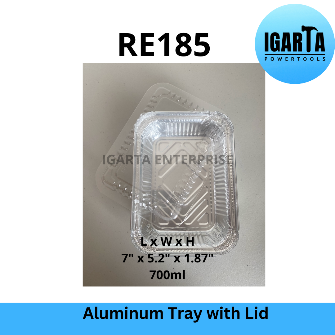 RE185 Aluminum Tray with Lid