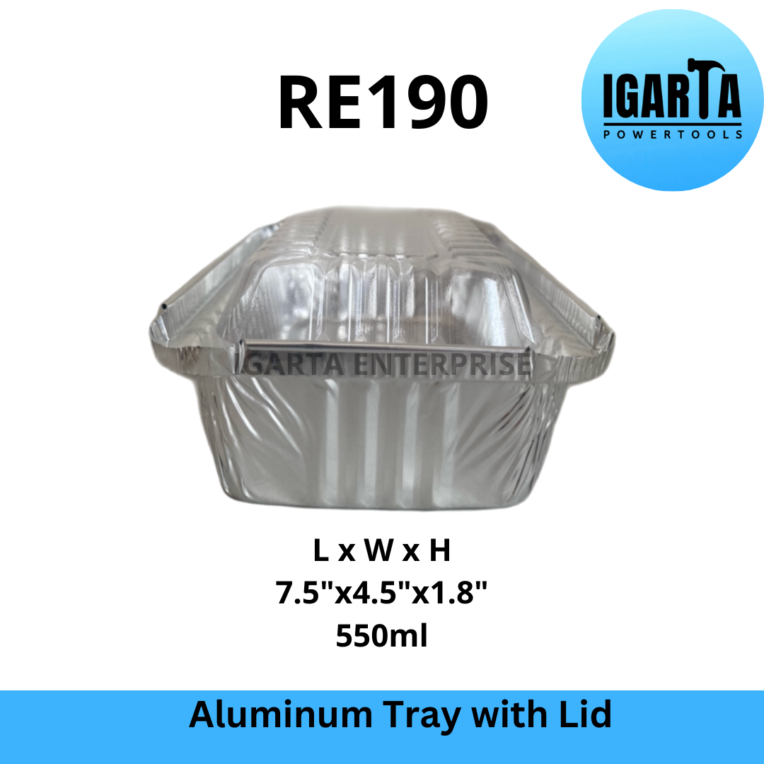 RE190 Aluminum Tray with Lid
