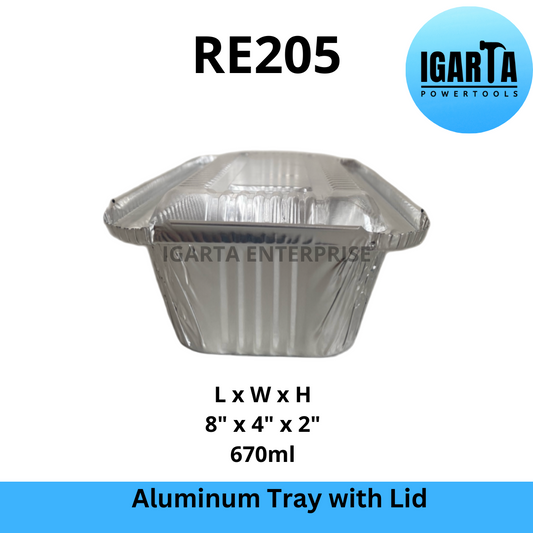 RE205 Aluminum Tray with Lid