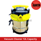 Fujihama Stainless Vacuum Cleaner 12L