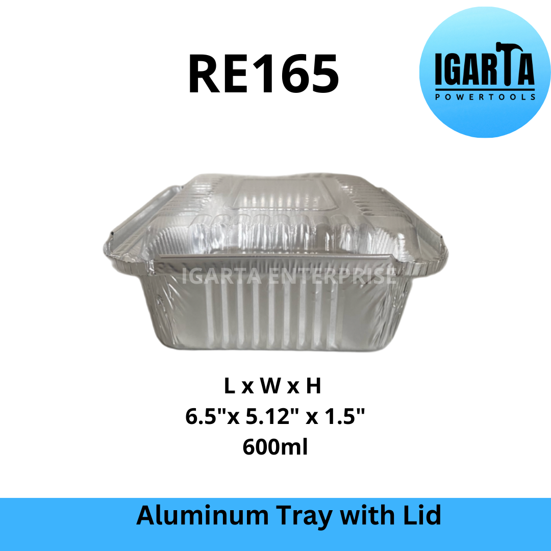 RE165 Aluminum Tray with Lid