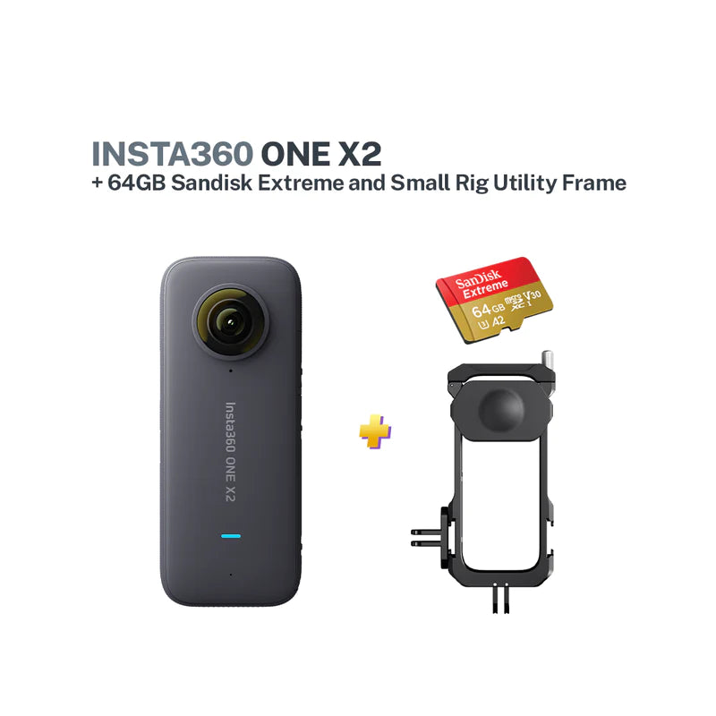 Insta360 ONE X2 Action Camera with FREE SanDisk Extreme 64GB Micro SD