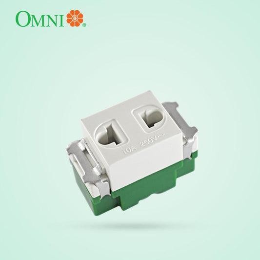 Omni Convenience Universal Outlet w/ Plate 1, 2 or 3 Gang