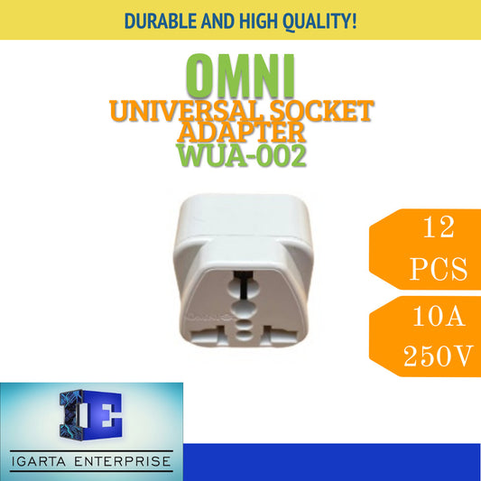 Omni Universal Socket Adapter 10A 250V WUA-002