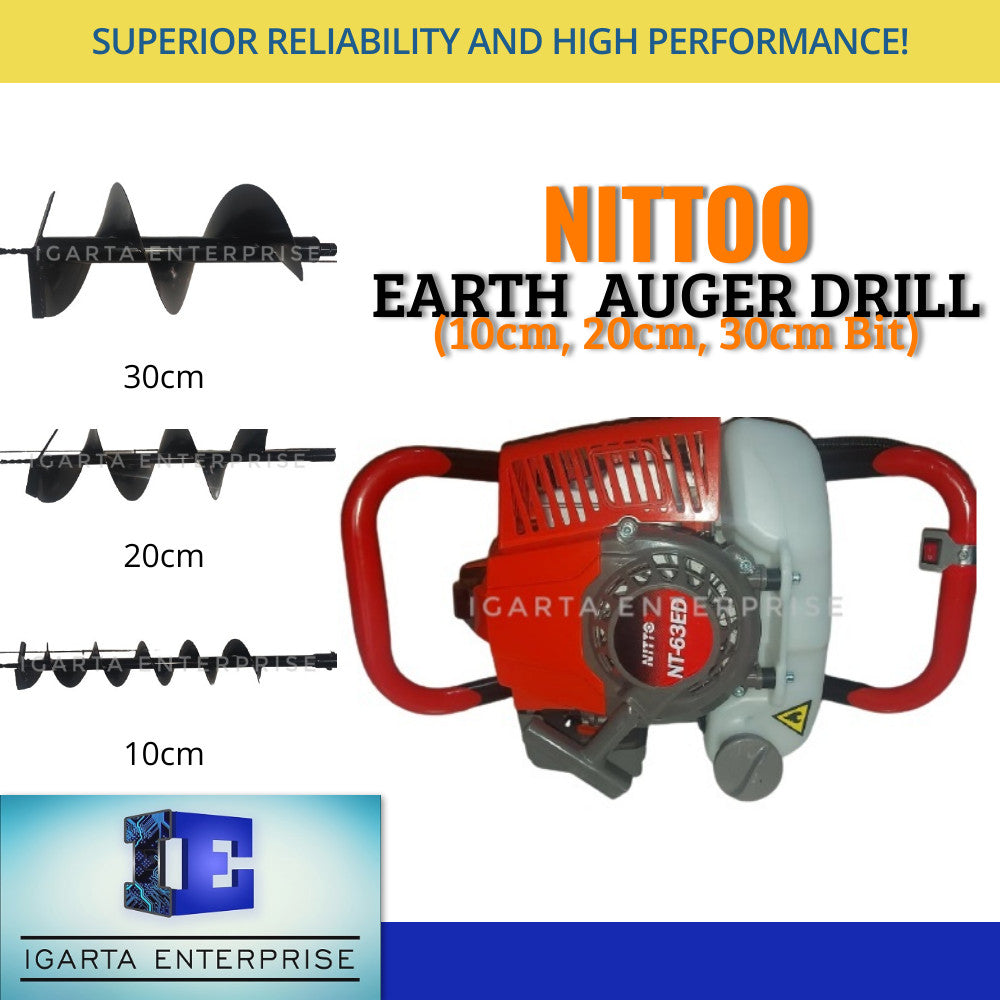 Nittoo Earth Auger Hole Driller Digger Tree Pling Hine
