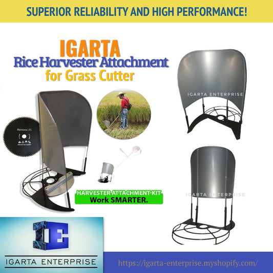 Igarta Rice Harvester Attachment with free 40T Blade / Paddy Guard