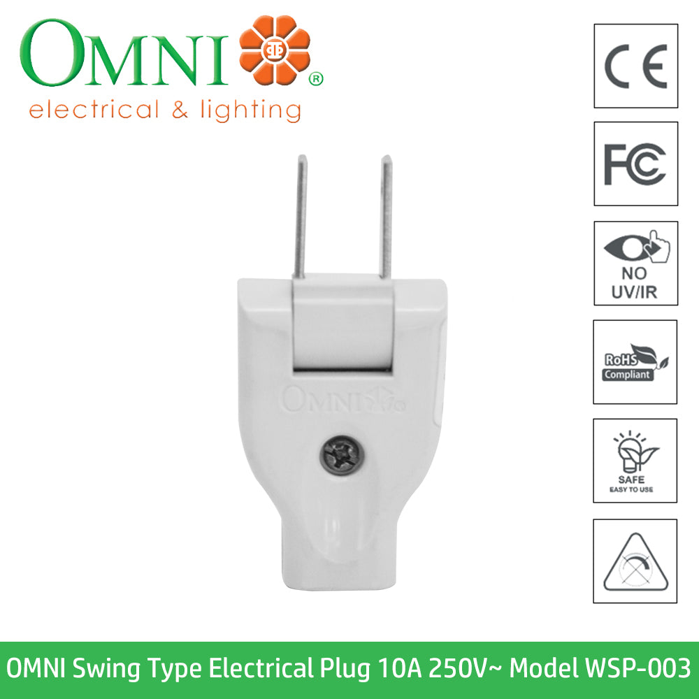 Omni Swing Type Plug 10A 250V WSP-003